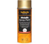 Halfords M5-100 Gold Metallic Car Spray Paint - 400ml