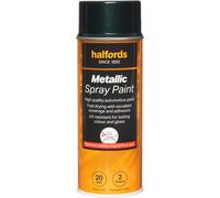 Halfords M7-050 Green Metallic Car Spray Paint - 400ml