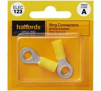 Halfords Ring Connectors 30 Amp/6mm (ELEC123)