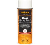 Halfords S0-080 White Gloss Car Spray Paint - 400ml