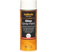 Halfords S0-130 White Gloss Car Spray Paint - 400ml