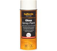 Halfords S0-180 White Gloss Car Spray Paint - 400ml