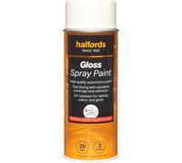 Halfords S0-190 White Gloss Car Spray Paint - 400ml