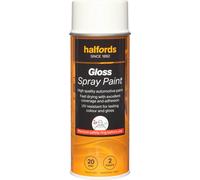 Halfords S0-200 White Gloss Car Spray Paint - 400ml