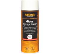 Halfords S0-210 White Gloss Car Spray Paint - 400ml