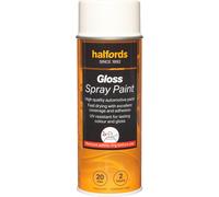 Halfords S0-300 White Gloss Car Spray Paint - 400ml
