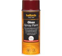 Halfords S4-050 Red Gloss Car Spray Paint - 400ml
