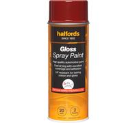 Halfords S4-070 Red Gloss Car Spray Paint - 400ml