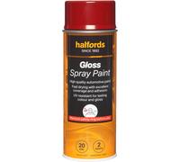 Halfords S4-080 Red Gloss Car Spray Paint - 400ml