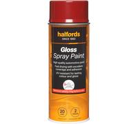 Halfords S4-090 Red Gloss Car Spray Paint - 400ml