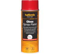 Halfords S4-100 Red Gloss Car Spray Paint - 400ml