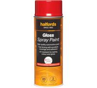 Halfords S4-110 Red Gloss Car Spray Paint - 400ml