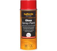 Halfords S4-120 Red Gloss Car Spray Paint - 400ml
