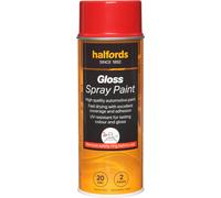 Halfords S4-160 Red Gloss Car Spray Paint - 400ml