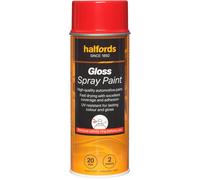 Halfords S4-220 Red Gloss Car Spray Paint - 400ml