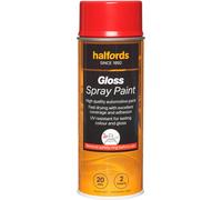 Halfords S4-240 Red Gloss Car Spray Paint - 400ml