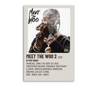HALFRYTA Meet Poster Woo 2 Smoke Music Album Cover Canvas Art Poster And Wall Art Picture Print Modern Family Bedroom Decor Posters 12x18inch(30x45cm)