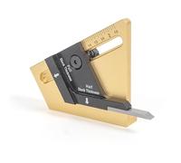 HALFSET PRO Precision Center Gauge - Instantly Find Exact Half Thickness of Wood Stock, Set Table Saw Blade, Dado & Router Bit Height Accurately - No Math, No Measuring Woodworking Tool