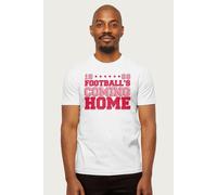 Halftone Dots England Euro T-Shirt Football's Coming Home White XXL