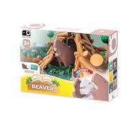 Halftoys Picture Book | Illustrated Story & Magnetic 3D Puzzle Toy | Multi-Sensory Learning | Safe, Durable & Washable | Perfect for Little Hands (Beaver)