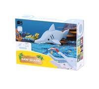Halftoys Single Animal - Saw Shark | Magnetic 3D Puzzle Toy | Multi-Sensory Learning | Safe, Durable & Washable | Perfect for Little Hands