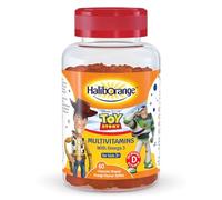 Haliborange Disney Pixar Toy Story Multivitamin & Omega-3 Softies for Kids 3+, 60 Orange Gummies - Vitamins A, C, D, E, B6, B12, Niacin & Omega-3, Supports Brain, Immune System & Bone Health, Chewable