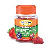 Haliborange Kids Multivitamin Softies, Strawberry, Age 3-12, 30 Gummies | Tasty daily kids multivitamin with 7 essential vitamins to support immunity, healthy bones, vision and everyday wellbeing