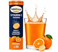 Haliborange Vitamin C 1000mg Effervescent Tablets, Orange - 20s | 1250% Vitamin C for immune, energy and antioxidant support in a great tasting orange effervescent tablet.