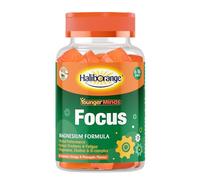 Haliborange YoungerMinds Focus Gummies for Kids 6-16 | Sugar-Free Brain Support with Magnesium, Choline & B-Vitamin Complex | Boosts Focus, Energy & Mental Performance - 60 Gummies