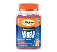 Haliborange YoungerMinds Mind & Mood Gummies for Kids 6-16 | Sugar-Free Daily Supplement with Magnesium, L-Tyrosine, Thiamin & Chamomile | Supports Focus, Calm & Emotional Balance - 60 Gummies