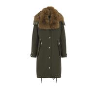 Halicte Long Parka - female - Moncler - Down Coats - Green - M - Coats M