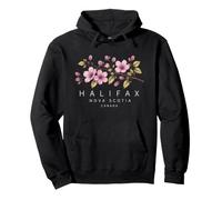 Halifax Nova Scotia Canada Floral Coastal Travel Souvenir Pullover Hoodie