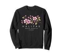 Halifax Nova Scotia Canada Floral Coastal Travel Souvenir Sweatshirt