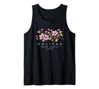 Halifax Nova Scotia Canada Floral Coastal Travel Souvenir Tank Top