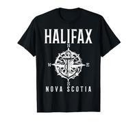 Halifax Nova Scotia Nautical Anchor Compass Vintage Value Graphic T-Shirt