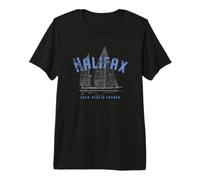 Halifax Nova Scotia Nautical Sailing Design Premium T-Shirt