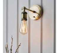 halifax wall light in antique brass