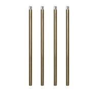 Haligate - Polished Brass M10 Threaded Extension Rod for Pendant Light, Island Lighting, Chandeliers, Downrods and Lighting Shanks, 12 inch