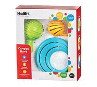 Halilit Calypso Band Musical Instrument Baby Gift Set. Colourful, Tropical Maraca, Tambourine and Cage Bell. Music Sensory Baby Shaker Music Toy. BPA Free. Suitable for Boys & Girls 6 months +