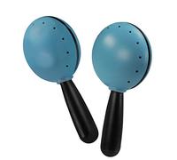 Halilit Hi-Lo Maracas (Pair). High-end Hand Shaker Percussion Musical Instrument. Percussionists of All Levels. Teens & Adults. Built to Last (Blue)