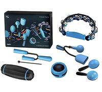 Halilit Hi-Lo Musical Instrument 7 Piece Stage Pack. Gift Set for Percussionists. For Adults & Children Tambourine Guiro Shaker Maracas Agogo & Vibra