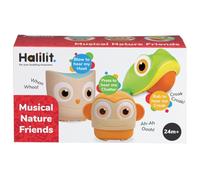Halilit Musical Nature Friends Gift Set. Kids Brightly Coloured Animal Musical Instrument Toys. Fun Sensory Music Toys for Children. Owl, Monkey & Frog. Suitable for Boys & Girls 12 months +