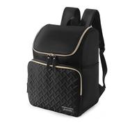 Halivita Cooler Backpack Insulated Leak Proof 33 Cans,Waterproof Hiking Backpack Cooler Soft Cooler Bag Lunch Backpack, Black, 33 Can, Casual