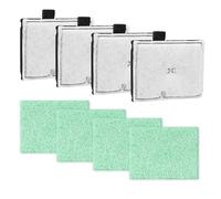 Haliya CF1 Filter 4 Month Service Kit, 10mm Thick Algaway Pads Compatible with Interpet CF1 Filter, Fish Tank Filter Cartridges Kit for Aquarium, Replacement Pack (4+4)