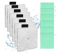 Haliya CF2 Filter Service Pack 6 Month - 6+6pc Compatible with Interpet Filter - Fish Tank Filter Cartridges for Aquarium Maintenance - Replacement Kit for Compatible with Interpet CF2 Filters