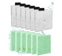 Haliya CF2 Filter Service Pack 6 Month - Filter Compatible with Interpet | Fish Tank Filter Cartridges for Aquarium Maintenance - 6+6pc Replacement Kit for Compatible with Interpet CF2 Filters
