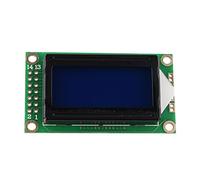 HALJIA 0802 8x2 LCD White Character Blue Display Module Blue Backlight Display Board DC 5V Compatible with Arduino Raspberry Pi