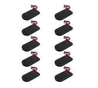 HALJIA 10Pcs 6V ON/OFF Switch 2 x 3V CR2032 Coin Cell Button Battery Holder Socket Box Clip Case for LED with Wire Lead Black
