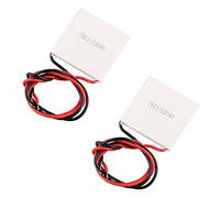 HALJIA 2PCS TEC1-12705 Thermoelectric Heatsink Thermoelectric Cooler Cooling Peltier Plate Module 12V 45W 40 x 40 mm