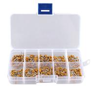 HALJIA 300Pcs 10Value 50V 10pF to 100nF Multilayer Ceramic Capacitor Assortment Kit